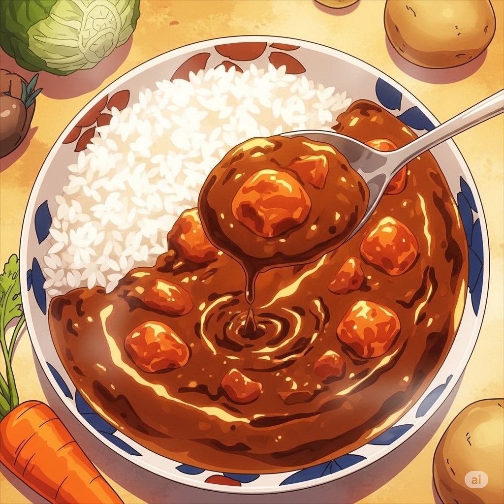 Delicious curry bowl